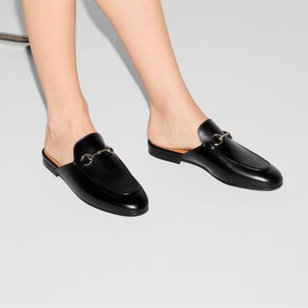 Gucci Princetown Slipper Mule in Black Leather - Picture 5 of 15